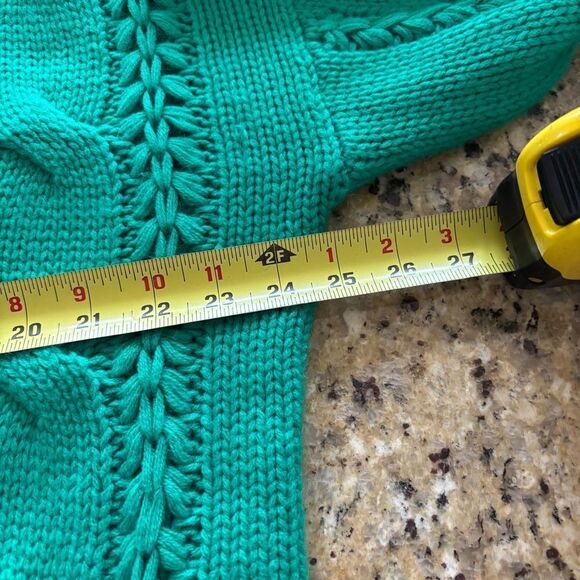 VINE & LOVE chunky knit sweater green women’s sz large St.‎ Patrick’s Day - Picture 8 of 8